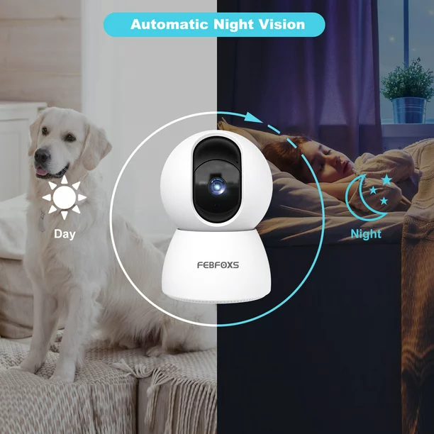 No Card-wifi Security Camera, Indoor 1080p Wifi Babyphone Camera With 2  Audio Channels, Human Body Detection, Night Vision, Pet / Baby / Elderl