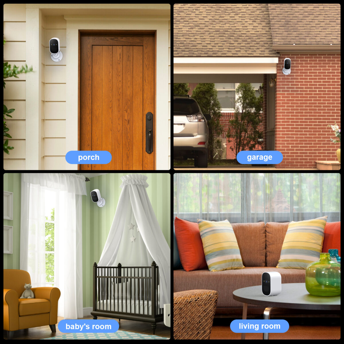 TOPVISION Wireless Security Cameras Outdoor with Spotlight, 4MP WiFi