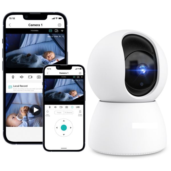 TOPVISION 2K Baby Monitor HD Security Camera with Night Vision for Baby