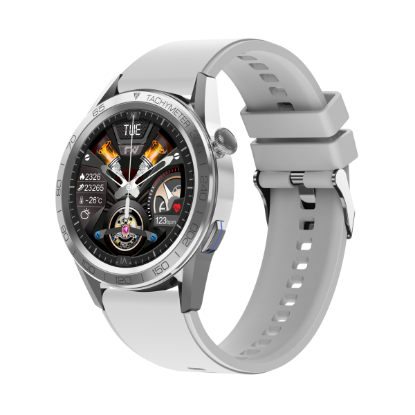 TOPVISION Smart Watch, IP68 Waterproof Fitness Sport Watch with Touch Screen for Android, IOS Women, Men, Silver