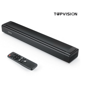 TOPVISION Sound Bar for TV, 21" Soundbar Bluetooth 5.0 with Led Light, 3D Surround TV Speaker with Optical/AUX/HDMI/USB Connect, L182