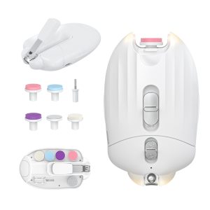 TOPVISION Baby Nail Trimmer Safe & Gentle Clippers with Light, White