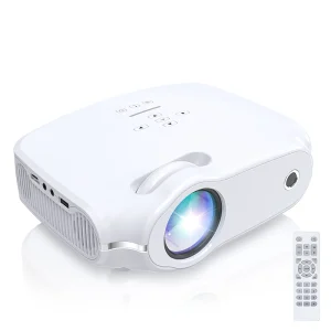 2023 Upgrade TOPVISION Mini Projector, 7500L Home Theater Video Projector, 1080P Full HD Supported, Portable Projector Compatible with HDMI, USB, VGA, AV