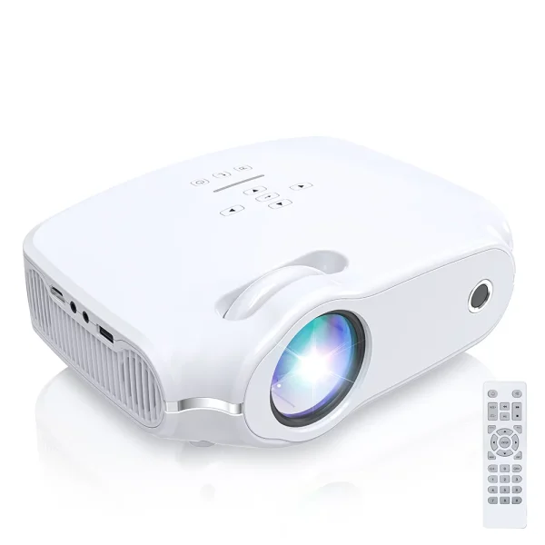2023 Upgrade TOPVISION Mini Projector, 7500L Home Theater Video Projector, 1080P Full HD Supported, Portable Projector Compatible with HDMI, USB, VGA, AV
