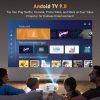 Projector with 5G WiFi & Bluetooth, 10000L Full HD 1080P Outdoor Portable Video Projector Support 4K, Home Theater Movie Projector Compatible with HDMI, VGA, USB, Laptop, iOS & Android Phone - Image 3