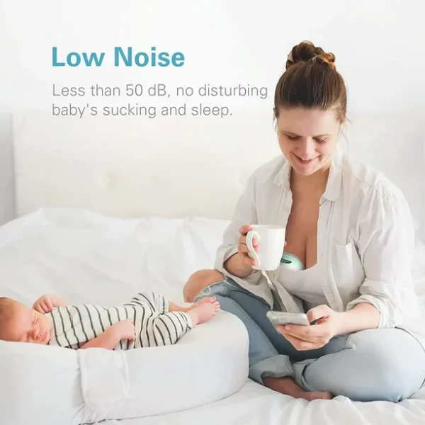 2023 Upgrade Double Wearable Breast Pump, Hands-Free Electric Portable Breast Pump with 3 Mode & 12 Levels, Leak-Proof Design & Low Noise, All-in-One Painless Breastfeeding Breast Pum - Image 6