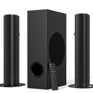 TOPVISION 4.1ch Sound Bar with Subwoofer, 120w Separable Sound Bar for TV with 4 Drivers, SD01