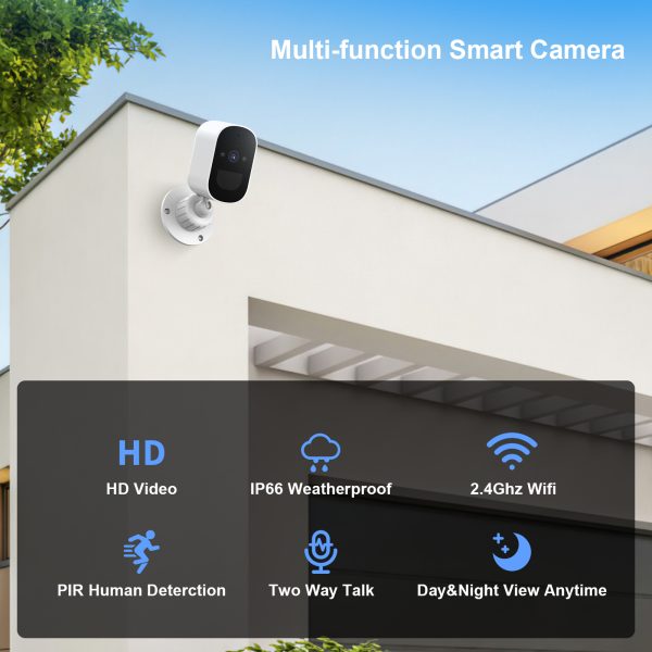 TOPVISION Wireless Security Cameras Outdoor with Spotlight, 4MP WiFi Cameras for Home Security System, Surveillance Camera with Color Night Vision, IP65 Weatherproof, - Image 9