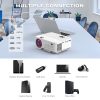 TOPVISION Mini WiFi Projector, 1080P Supported Portable Movie Projector, Home Theater Projector Compatible with TV Stick, HDMI, VGA, USB, AV, Laptop, PS4 - Image 4