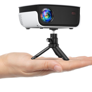 TOPVISION Mini Projector,1080P Supported,7500 Lumens,up to Support 240'' FHD Screen, Compatible with HDMI/VGA/USB/TF/AV