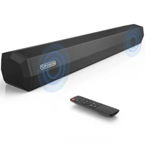 TOPVISION Soundbar for TV, Soundbar with Bluetooth5.3, Aux/HDMI/USB Connection