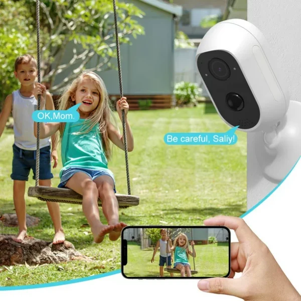 2023 Upgrade TOPVISION Wireless Security Camera, 2K WiFi Camera with Outdoor Night Vision, IP65 Outdoor Waterproof Camera for Home Security System, Surveillance Camera with PIR Motion Sensor, 2 Way Audio - Image 4