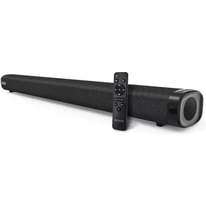 TOPVISION 2.2ch Soundbar,180w Soundbar with 2 Skyward Drivers Wired & Wireless Bluetooth 5.0 3D Surround Speakers