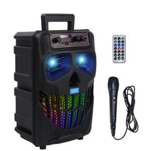 TOPVISION Portable Karaoke Machine, Bluetooth Karaoke Singing Speaker with Microphone, RGB/TWS/Rec - Perfect for Adults, Kids, and Parties