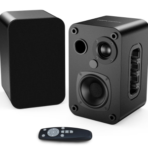 TOPVISION Bookshelf Speakers 50W*2, TV Speakers 2-Way Bipolar, Bluetooth Speakers USB/AUX(3.5mm)/Optical Connection for Computer/Home Theater, Plug-in