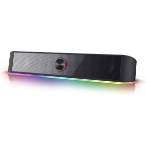 Bluetooth Speaker, IPX6 Waterproof Portable Wireless Speaker Outdoor with Handle, RGB Lights, Dual Drivers for Deep Bass & Stereo Sound