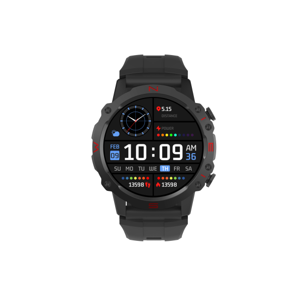 TOPVISION Smart Watch, IP68 Waterproof Fitness Sport Watch with Touch Screen for Android, IOS Women, Men, Black