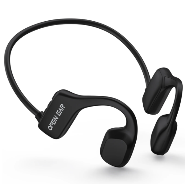 TOPVISION Open Ear Air Conduction Headphones, Wireless Bluetooth Earbuds with Microphone, IPX5 Waterproof Sweatproof Sports Headset for Sports