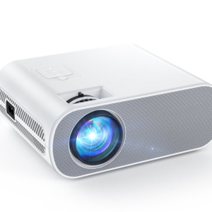 TOPVISION Portable Outdoor Projector, Full HD Home Theater Projector Compatible with HDMI/VGA/USB/TF/AV