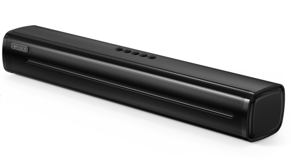 TOPVISION 2.1ch Sound Bar for TV, 80W Sound Bar with Built in Subwoofer, USB/AUX/Optical/HDMI/Bluetooth Connect, SS03