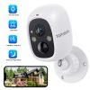 TOPVISION Wireless Security Camera, 2K WiFi Camera with Outdoor Night Vision, IP65 Outdoor Waterproof Camera for Home Security System, Surveillance Camera with PIR Motion Sensor