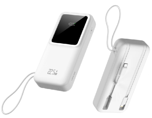 TOPVISION 20000mAh Power Bank Portable Charger with Cables, USB Battery Pack Compatible for iPhone & Android Cell Phone